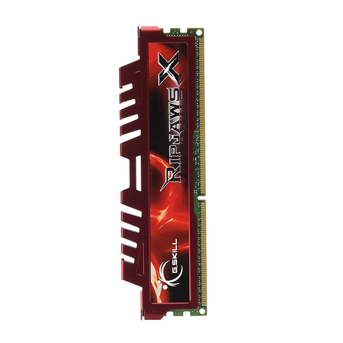 رم استوک کامپیوتر ۴ گیگابایت جی اسکیل DDR3 فرکانس 12800 مدل G.Skill RIPJAWS X 4G 1600 Heatsink — تصویر ۴