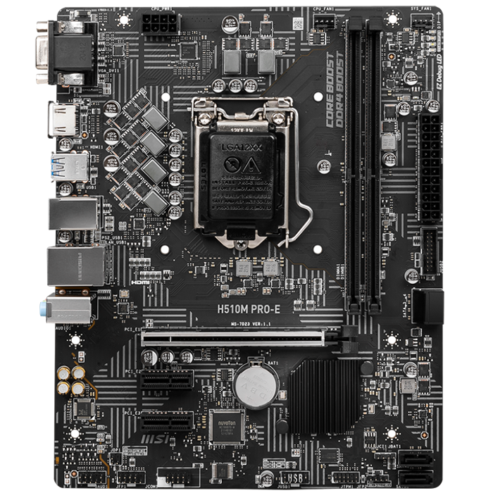 مادربرد استوک ام اس آی مدل MSI H510M Pro-E Socket 1200