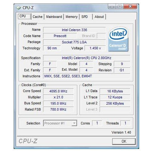 پردازنده استوک Intel Celeron D 336 — تصویر ۳