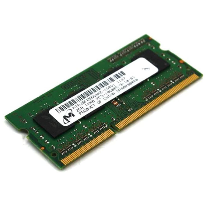 رم استوک لپ تاپی ۲ گیگابایت DDR3 مدل Micron 2GB PC3-10600S — تصویر ۳