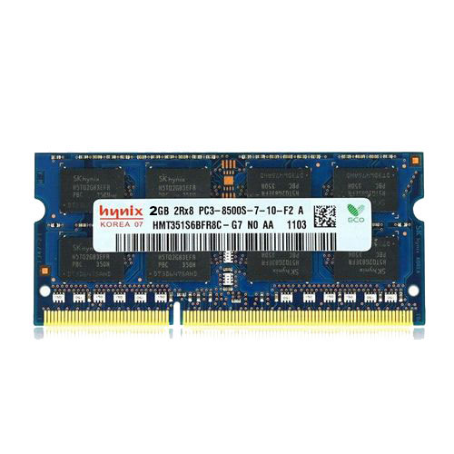 رم استوک لپ تاپی ۲ گیگابایت DDR3 مدل Hynix 2GB PC3-8500S-7-10-F2 — تصویر ۲