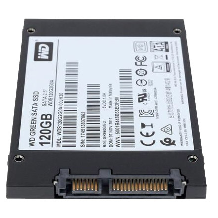 SSD استوک ۱۲۰ گیگابایت وسترن دیجیتال WD GREEN SATA 120GB WDS120G2G0A