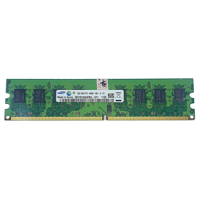 رم استوک 2G DDR2 PC فرکانس 6400 سامسونگ — تصویر ۵
