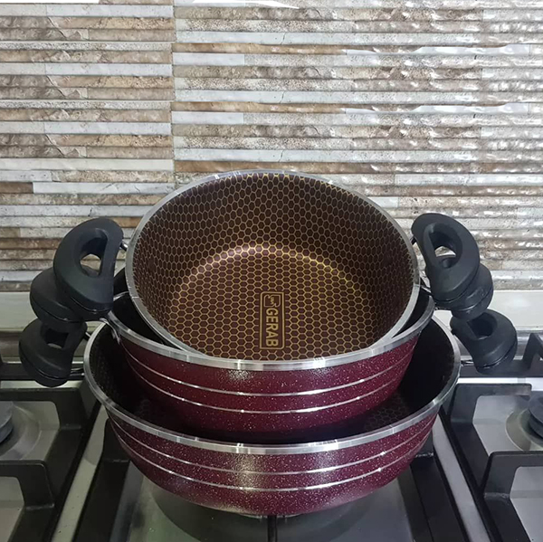 سه تابه دو دسته فورج داخل زنبوری — تصویر ۲