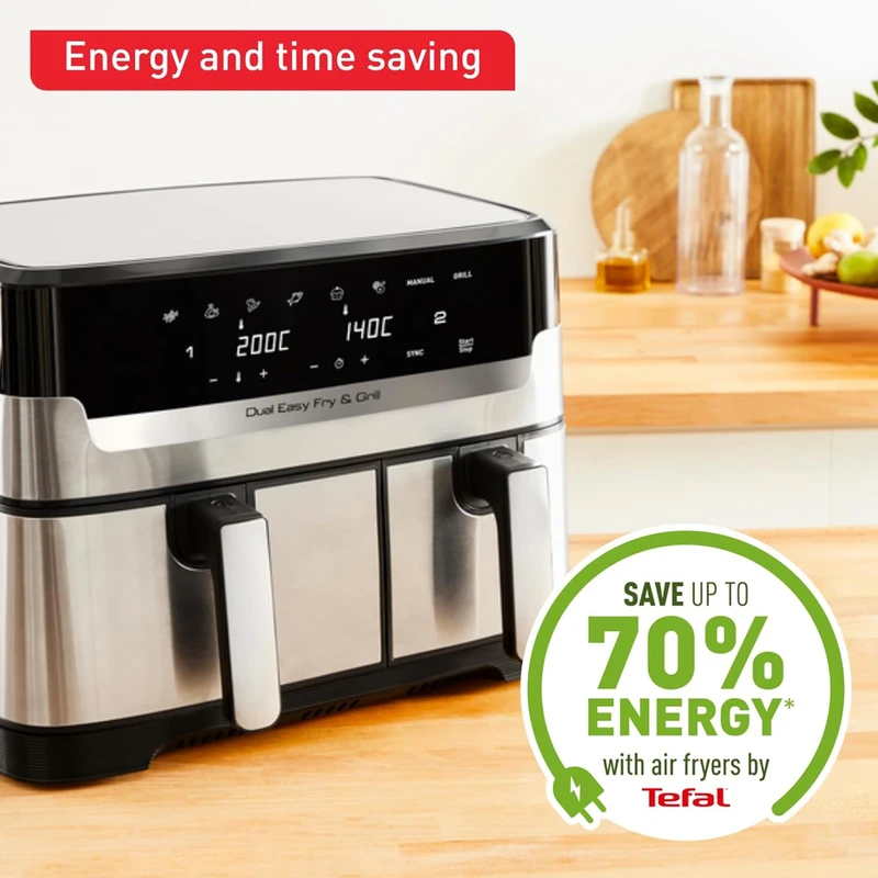 سرخ‌کن بدون روغن تفال، ظرفیت 8.3 لیتری، مدل EY905D40 — تصویر ۸