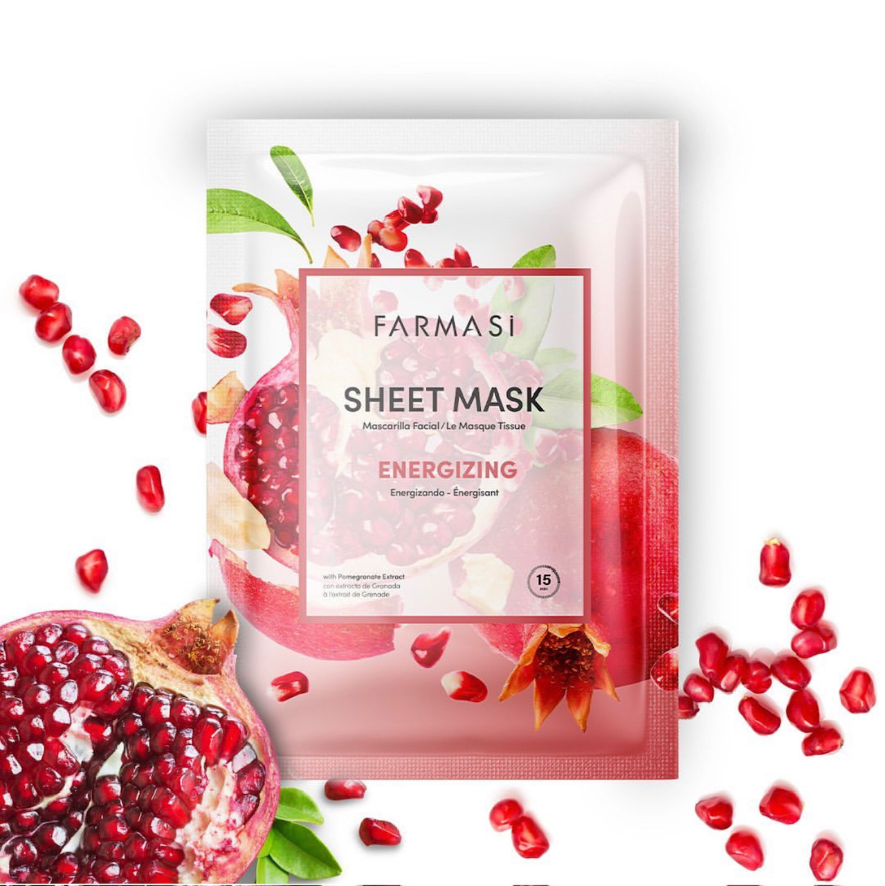 ماسک ورقه ای انرژی زا صورت انار فارماسی FARMASI