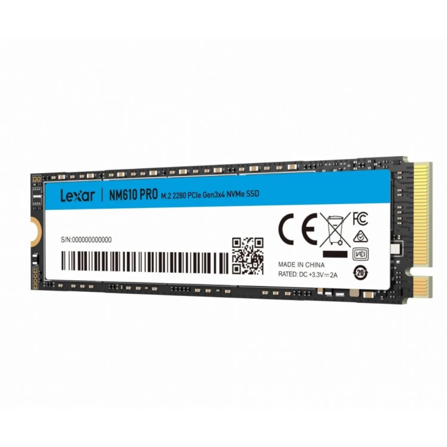 اس اس دی Lexar NM610 PRO 500GB NVMe M.2 PCIe 3.0 — تصویر ۳