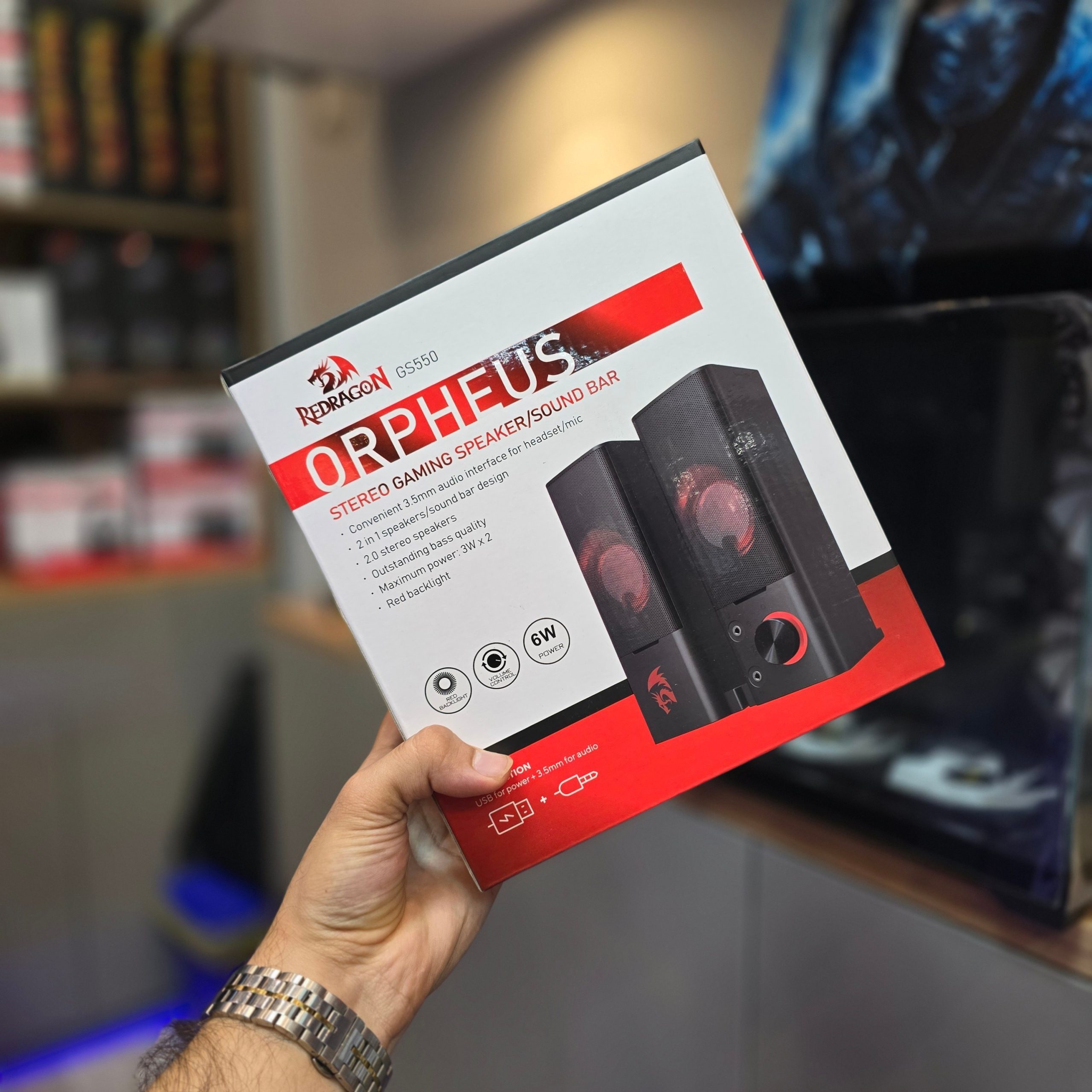 اسپیکر ردراگون مدل Orpheus GS550 ا Redragon Orpheus GS550 Speaker پلمپ — تصویر ۳