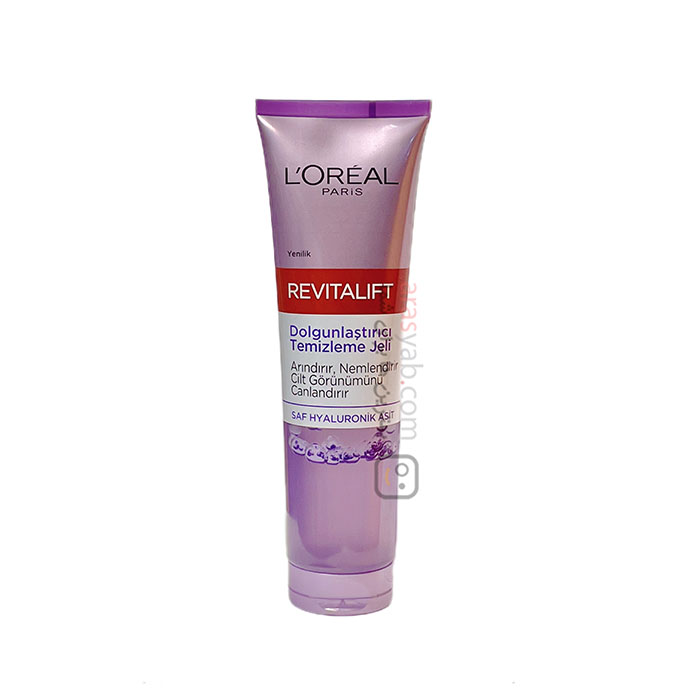 ژل شستشو آبرسان لورال Loreal مدل Revitalift حاوی هیالورونیک اسید حجم 150 میل