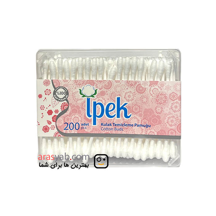 گوش پاک کن ایپک ipek بسته مستطیلی 200 عددی — تصویر ۲