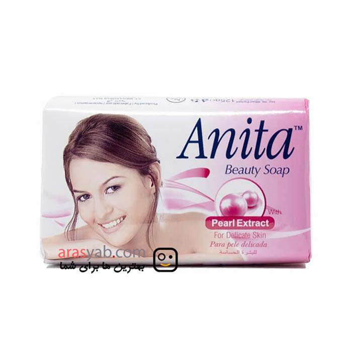 صابون بدن آنیتا Anita حاوی عصاره مروارید برای پوست حساس وزن 125 گرم