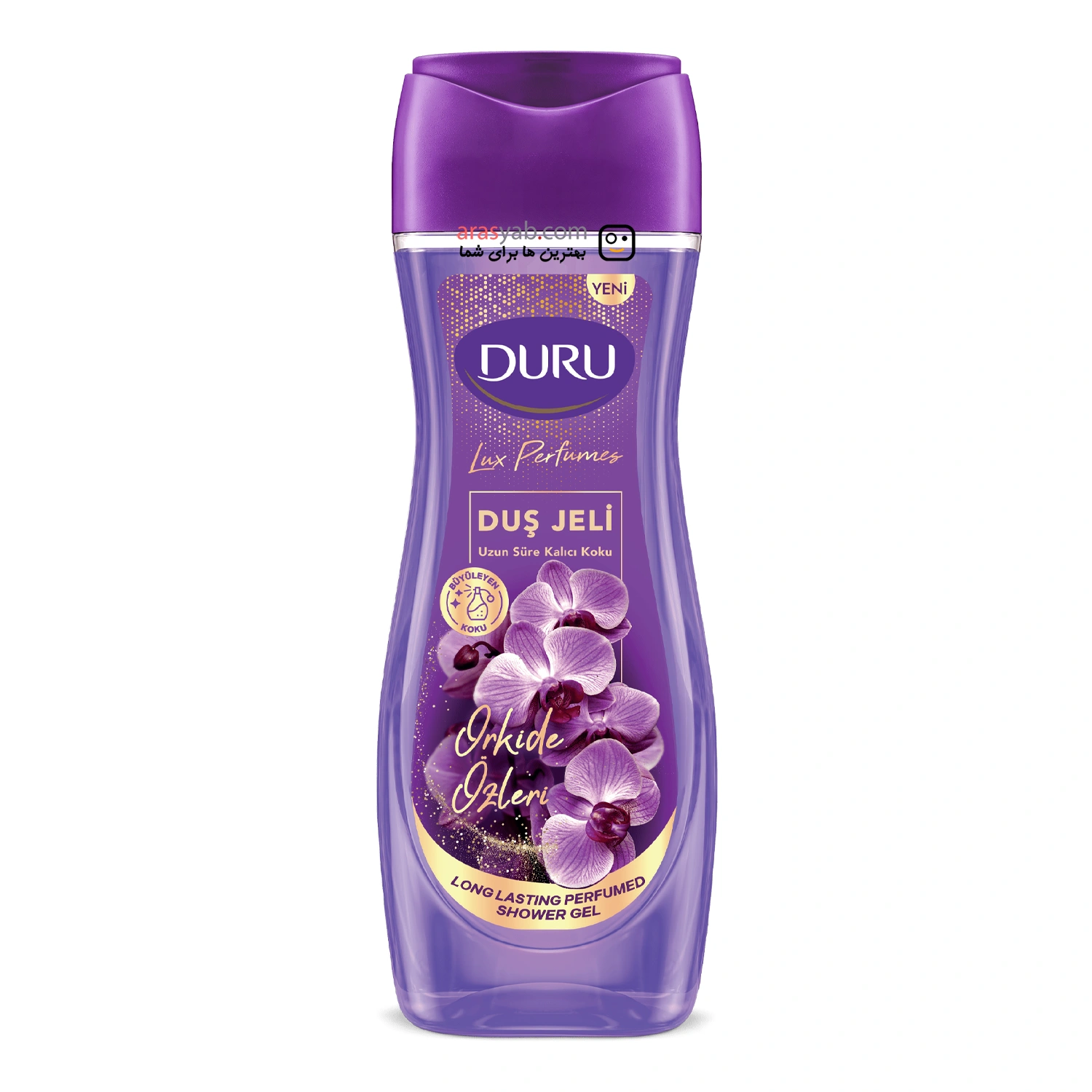 شامپو بدن معطر گل ارکیده دورو Duru با رایحه لوکس و ماندگار حجم 450 میل