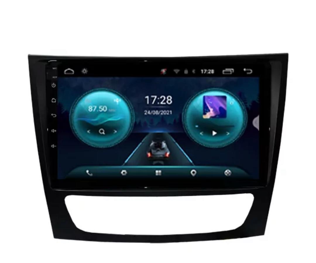 مانیتور اندروید فابریک بنز E کلاس W211 با قاب و سوکت فابریک+هدیه❤