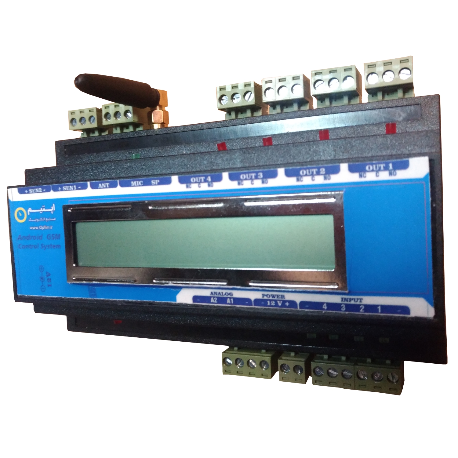 کنترل پیامکی دما و رطوبت 4 کانال با نمایشگر — تصویر ۲
