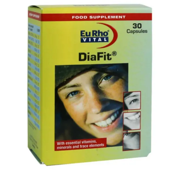 مکمل کپسول ژلاتینی نرم دیافیت یوروویتال 30 عددی Eu Rho Vital