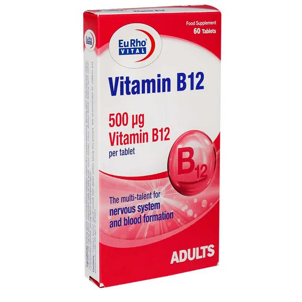 قرص ویتامین B12 یوروویتال 60 عدد Eu Rho Vital