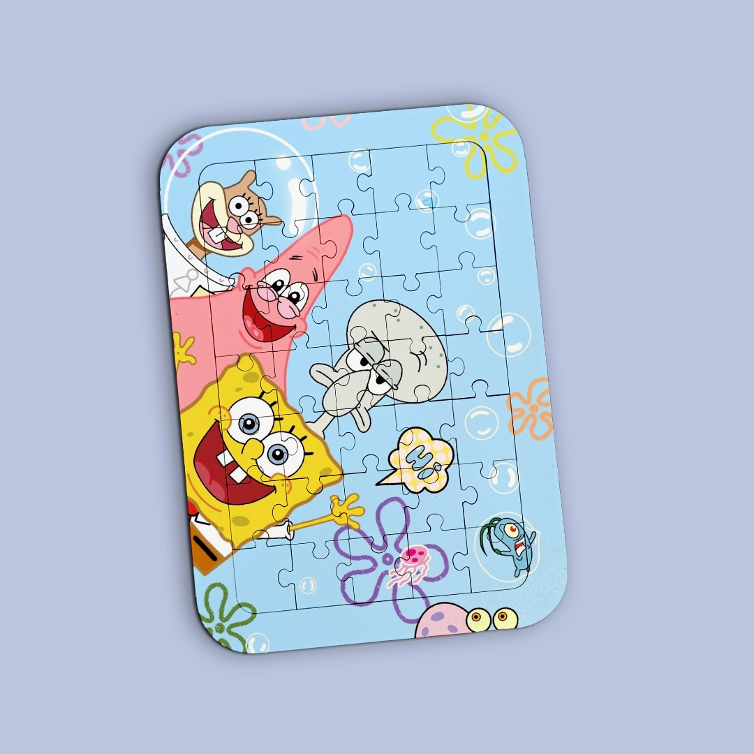 پازل چوبی باب اسفنجی SpongeBob — تصویر ۲