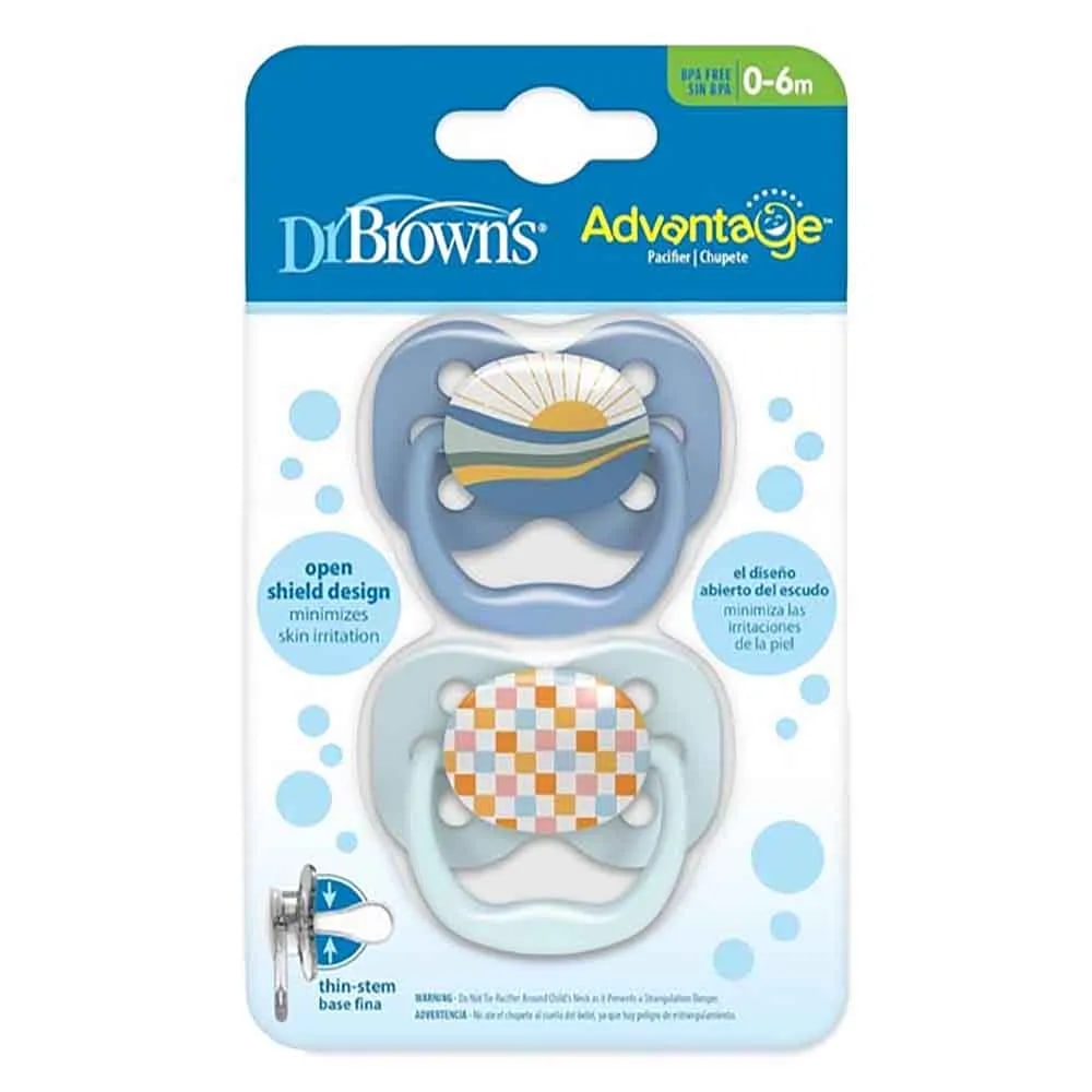 پستانک بادامی 0-6 خورشید و چهار خونه رنگی دکتر برانرز Dr Brown’s pv120002-intlx