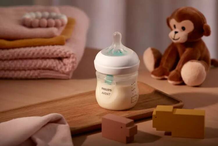 شیشه شیر نچرال ۱۲۵ میلی لیتر با سوپاپ AirFree فیلیپس اونت scf 670/01 PHILIPS AVENT سری Response — تصویر ۸