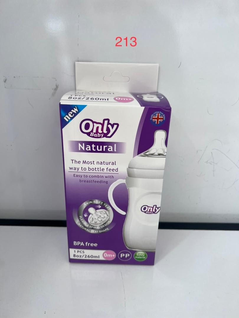 شیشه شیر طلقی 260 میلی اونلی بیبی Only baby — تصویر ۲