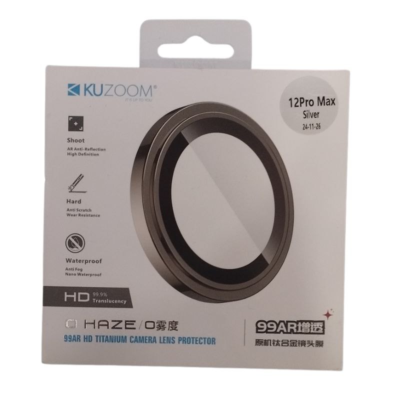 محافظ لنز آیفون 12promax از برند KUZOOM
