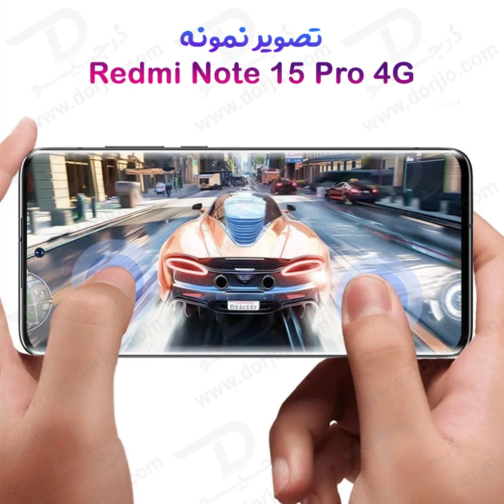 گلس شیشه‌ای فول چسب Redmi Note 15 Pro 4G مارک BIVA — تصویر ۴