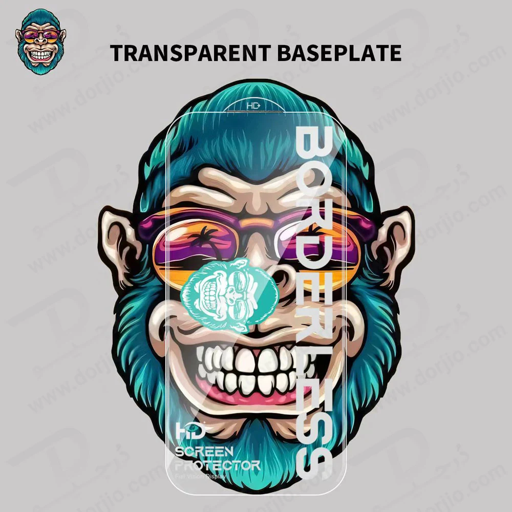 گلس تمام شفاف Poco F9 Ultra مارک Monkey — تصویر ۶