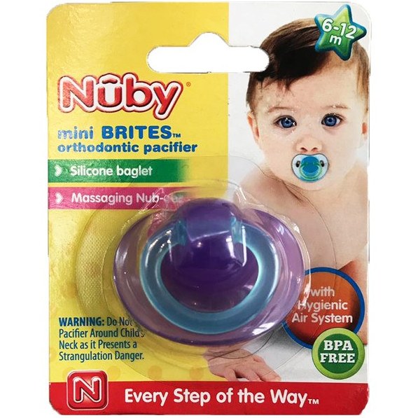 پستانک ارتودنسی nuby نوبی 6-12 ماه مدل ID5731MOSN — تصویر ۲