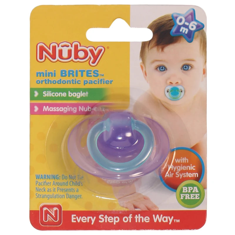 پستانک ارتودنسی nuby نوبی 0- 6 ماه مدل ID5731SOSN — تصویر ۸