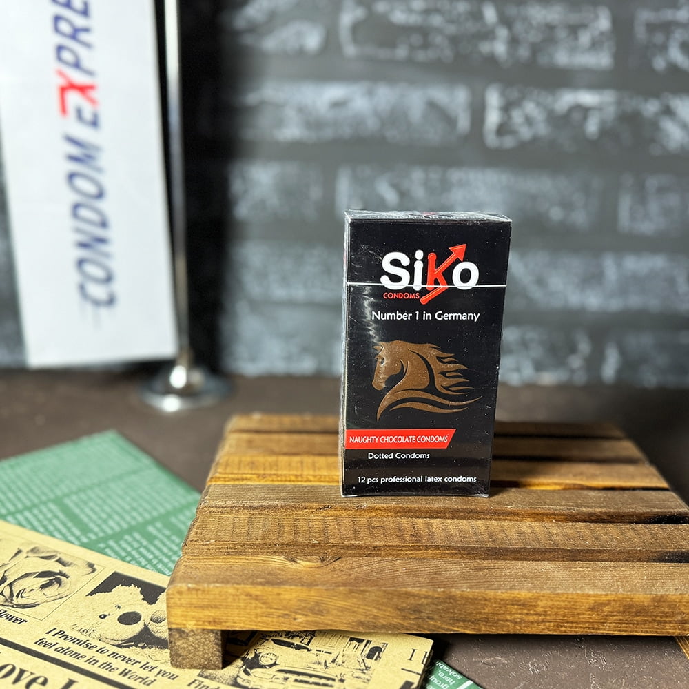 کاندوم خاردار SIKO اصل آلمان بسیار با کیفیت + افزاینده میل جنسی ( مدل شکلاتی ) — تصویر ۲