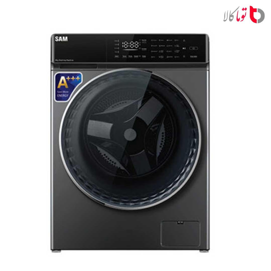 ماشین لباسشویی سام 9 کیلویی مدل DD-P1485I گارانتی سام سرویس سیلور تیره