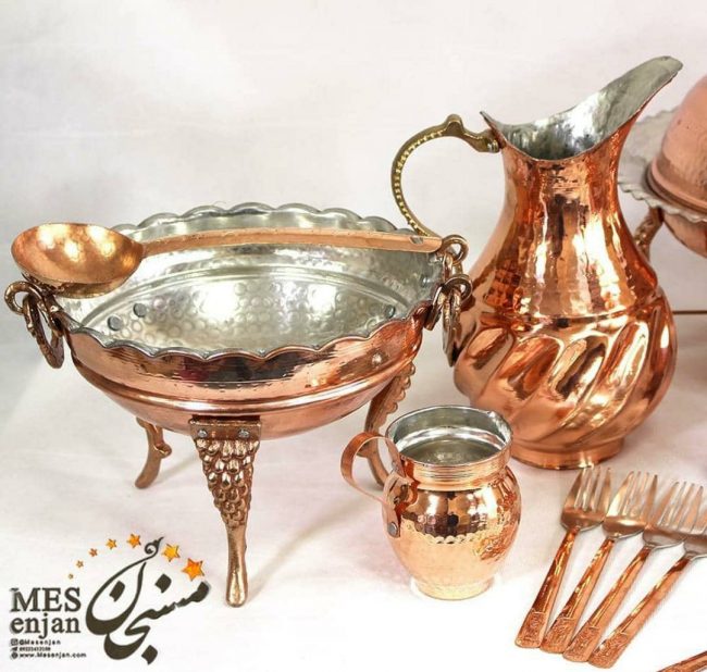 سرویس غذاخوری مسی 4 نفره — تصویر ۳