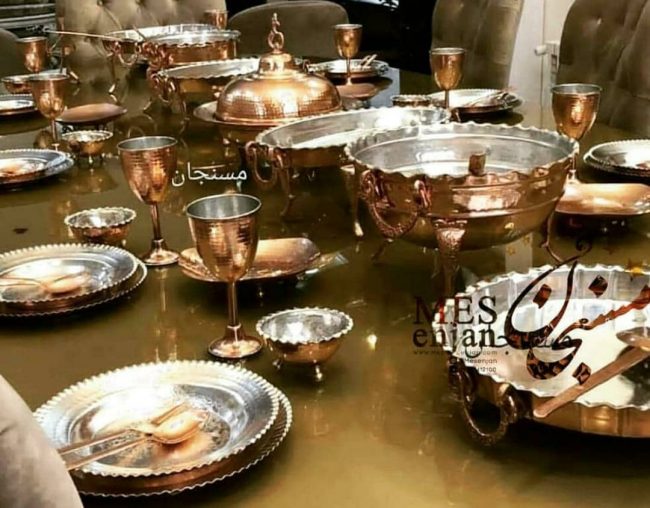 سرویس غذاخوری 12 نفره مسی — تصویر ۳