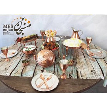 سرویس غذاخوری مسی چهار نفره — تصویر ۲