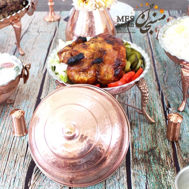 سرویس غذاخوری مسی چهار نفره — تصویر ۷