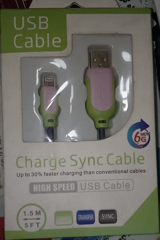 کابل شارژ USB به لایتنینگ آیفون به طول 1.5 متر — تصویر ۳