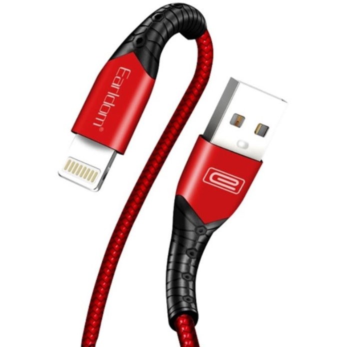 کابل شارژ لایتنینگ آیفون ارلدام مدل EC-076i طول 1 متر