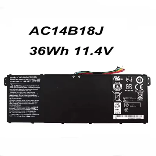 باتری ایسر لبتاپ 3Acer سلولی مدل AC14B18J اورجینال امازون المان — تصویر ۲