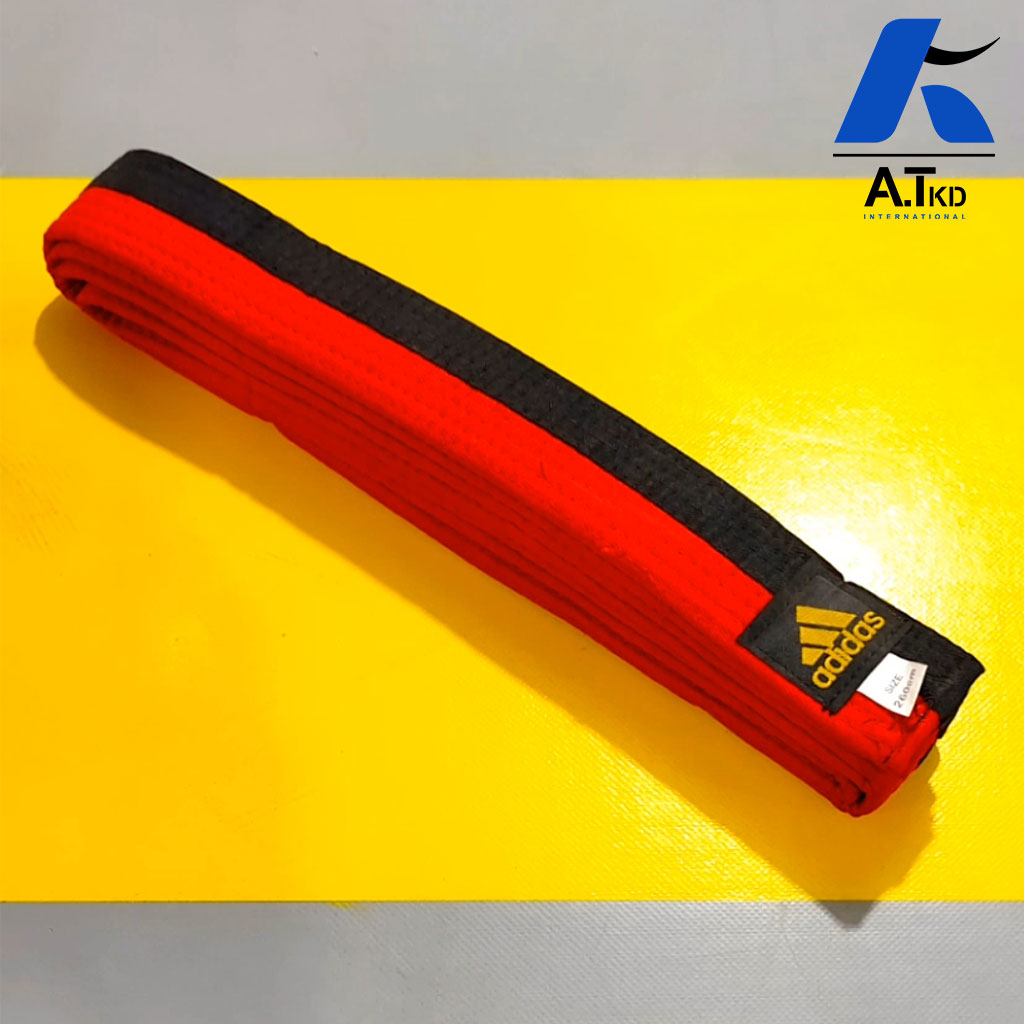 کمربند پوم تکواندو دو رنگ آدیداس Adidas (اورجینال)