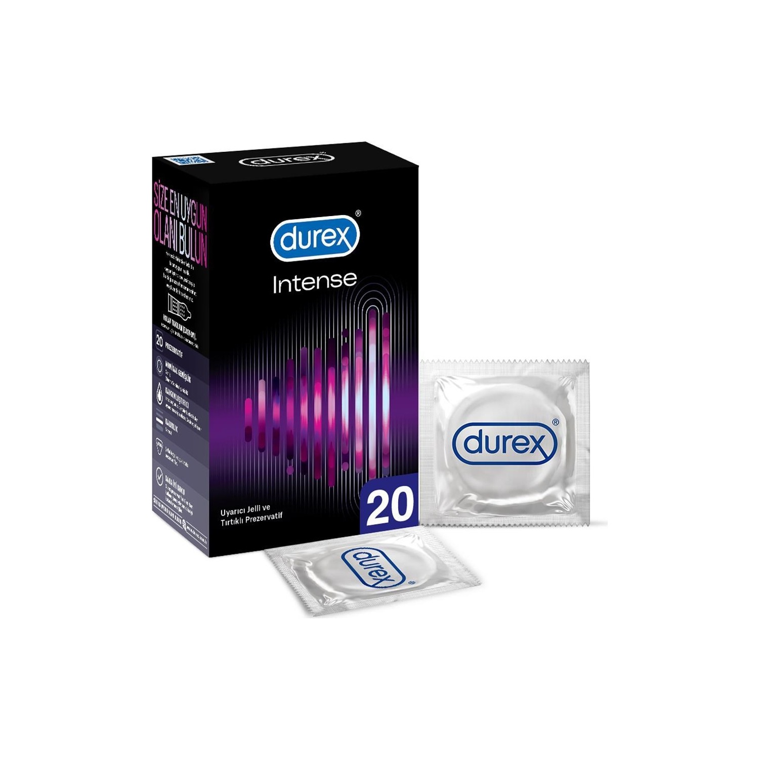 کاندوم خاردار با ژل تحریک کننده بانوان دورکس intense 20