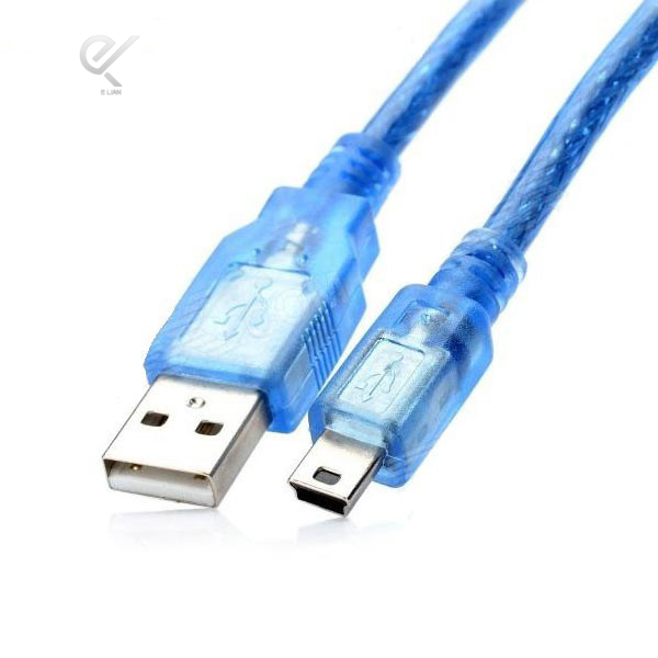تبدیل USB به miniUSB شیلد دار به طول 30 سانتی متر
