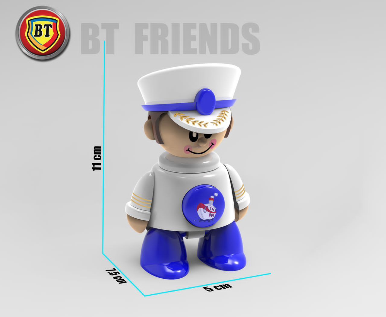 آدمک کاپیتان بتی فرند BtFriends طرح تولو tolo — تصویر ۲