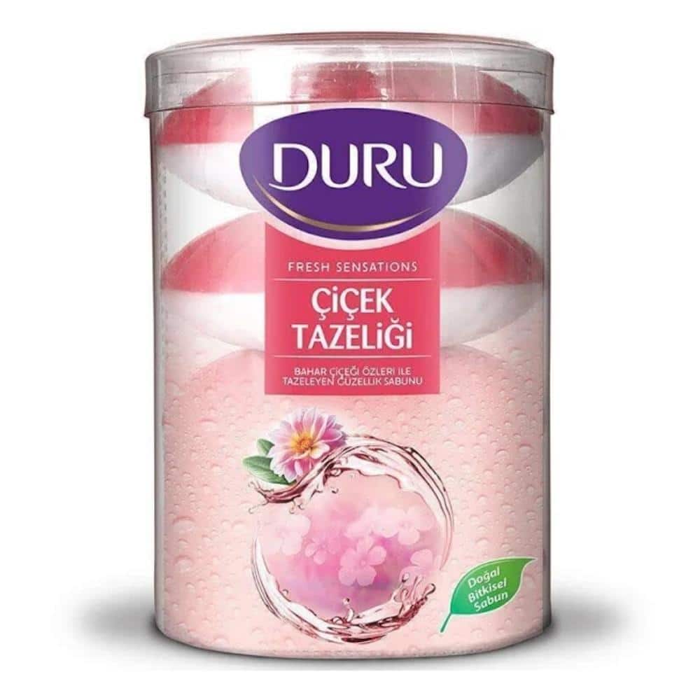 صابون دورو لیوانی400گرم حاوی عصاره شکوفه گلDURU