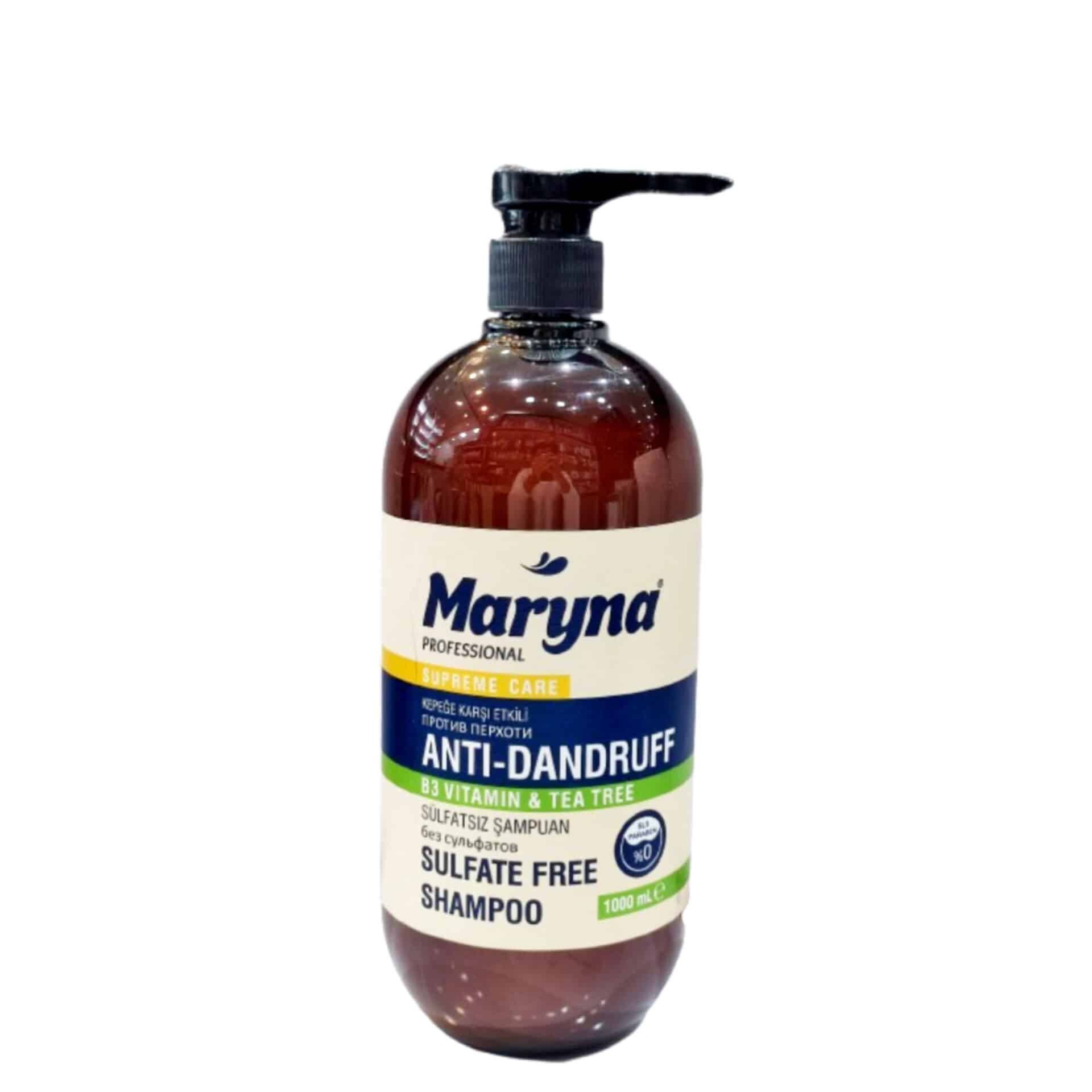 شامپو بدون سولفات مارینا مدل ضد شوره مو1000میلMaryna SUPRME CARE — تصویر ۲