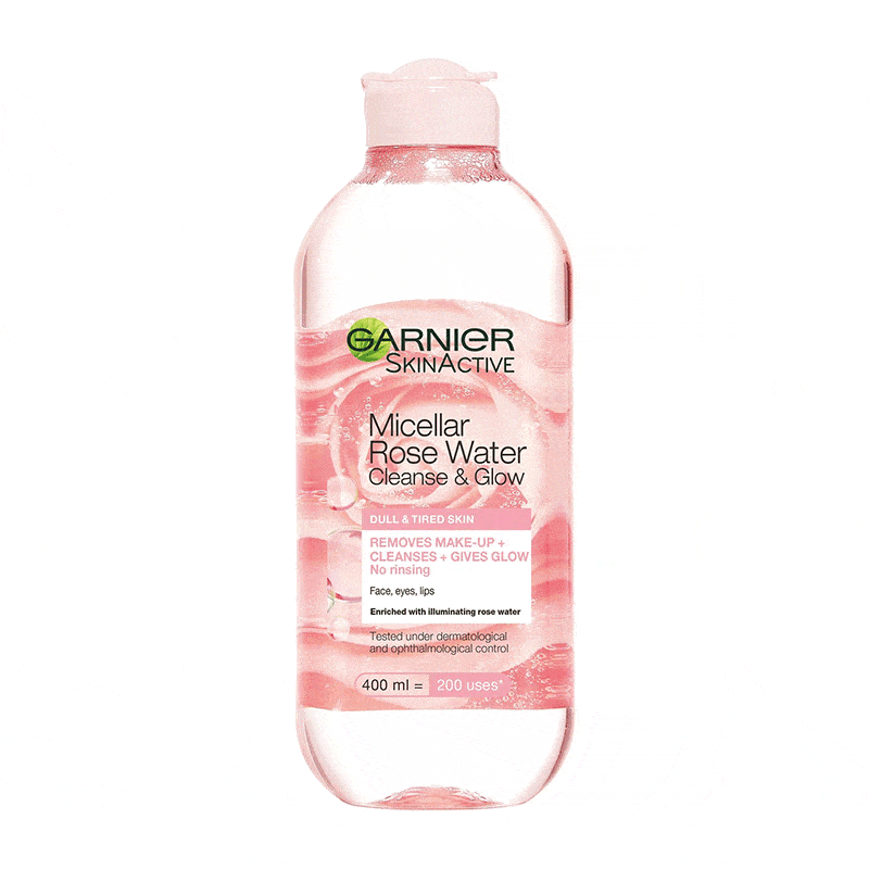 میسلار واتر گارنیر عصاره گل سرخ400میلGARNIER Micellar Gul Suyu