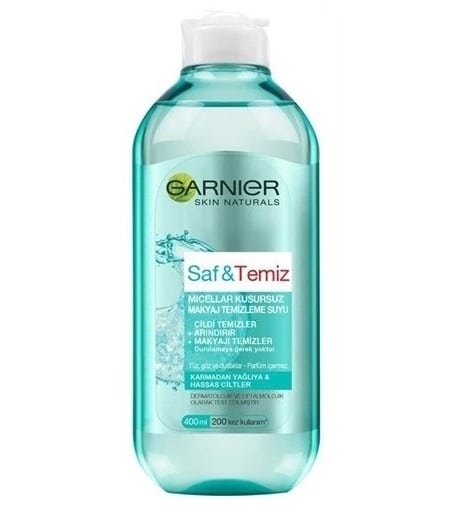 میسلار واتر گارنیر پوست چرب 400میل GARNIER Micellar Saf and Temiz