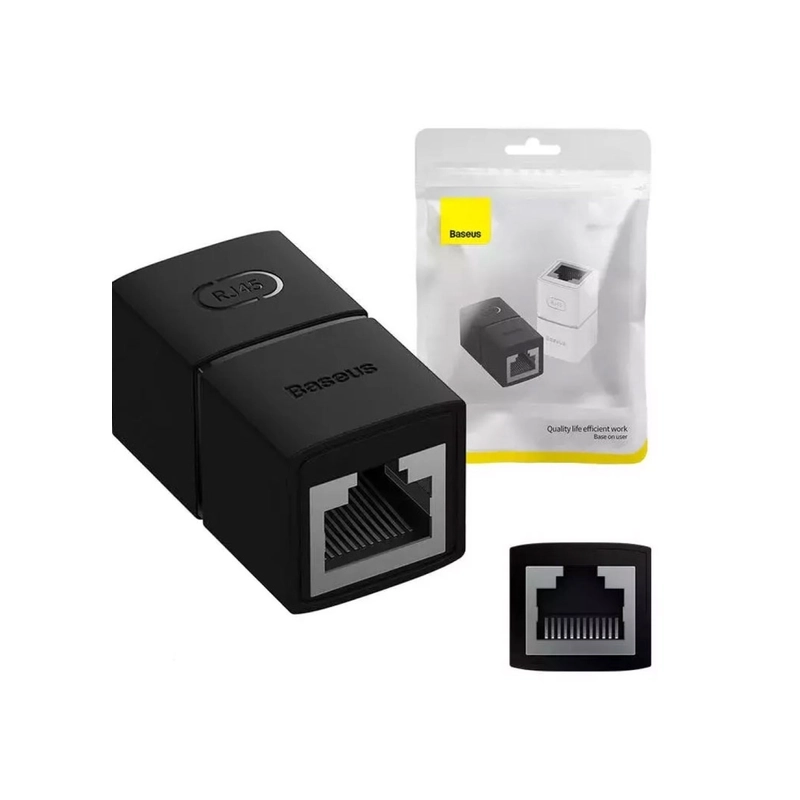 رابط کابل شبکهLAN بیسوس Baseus AirJoy Series Network Cable Connector B00131100111-00 (دو عددی) — تصویر ۳