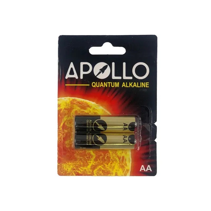 باتری قلمی آپولو مدل الکالاین بسته دو عددی — تصویر ۲
