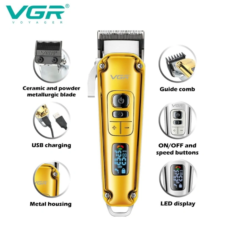 ماشین اصلاح سر و صورت وی جی آر مدل V-006 — تصویر ۴