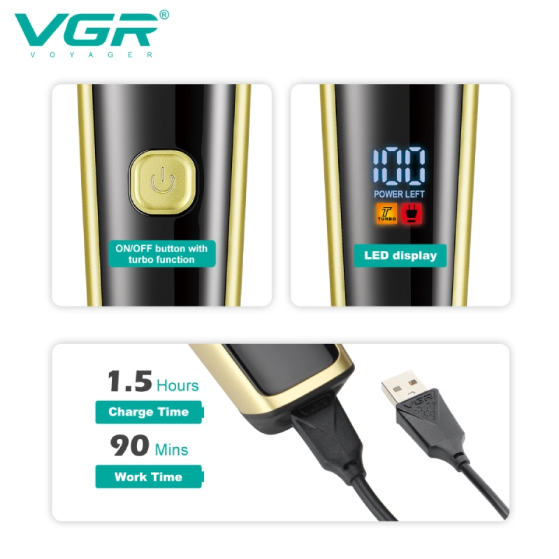 ماشین اصلاح سه کاره وی جی آر مدل V-366 — تصویر ۶